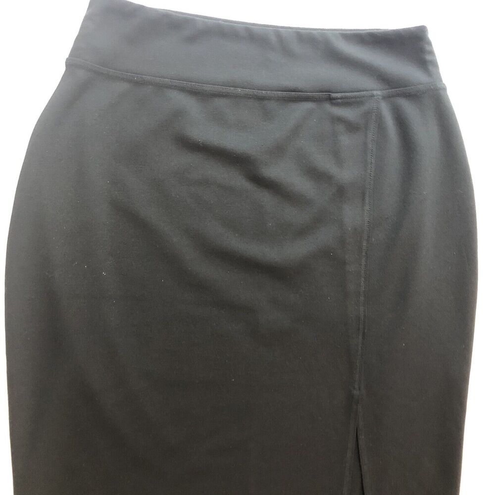 Worthington Pencil Skirt Women XL Black Stretch Knit Wide Band Career Workwear - Picture 10 of 12